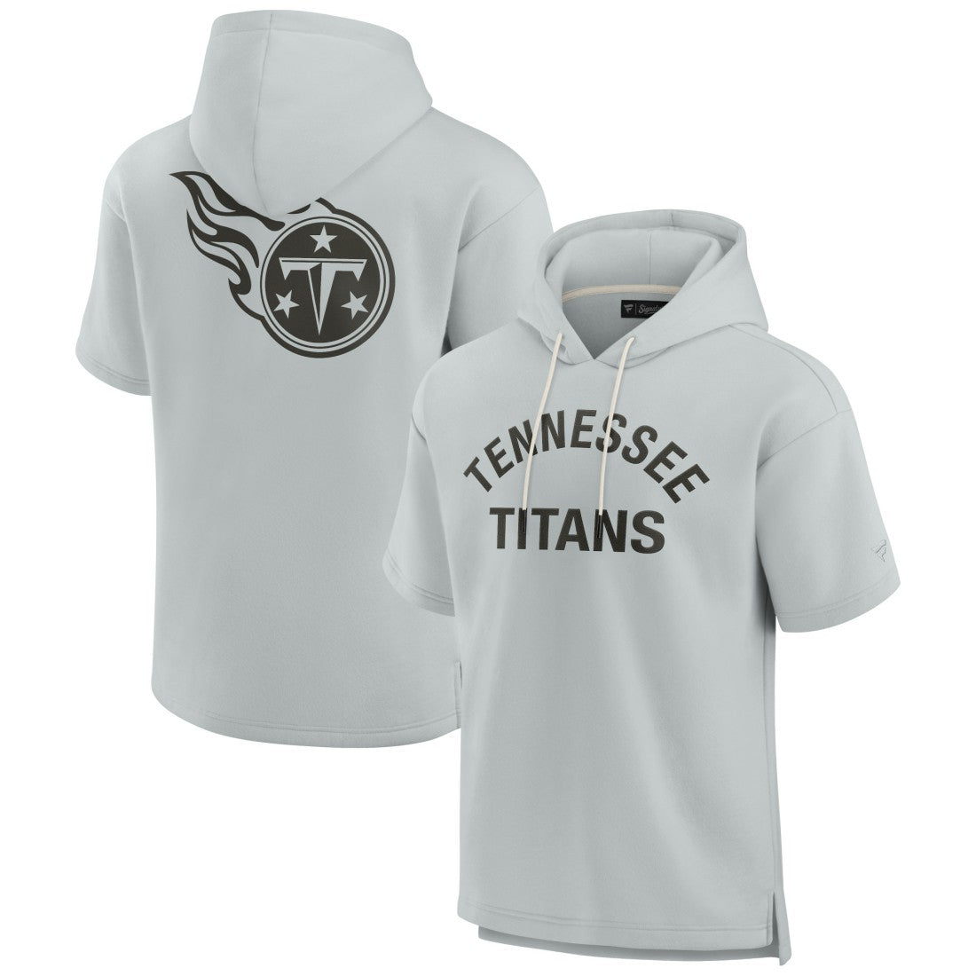 Tennessee Titans Unisex Elements Super Soft Fleece Short Sleeve Pullover Hoodie Gray - Fanatics