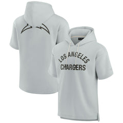 Los Angeles Chargers Unisex Elements Super Soft Fleece Short Sleeve Pullover Hoodie Gray - Fanatics