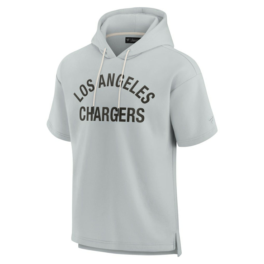 Los Angeles Chargers Unisex Elements Super Soft Fleece Short Sleeve Pullover Hoodie Gray - Fanatics