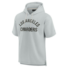 Los Angeles Chargers Unisex Elements Super Soft Fleece Short Sleeve Pullover Hoodie Gray - Fanatics