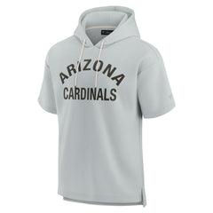 Arizona Cardinals Unisex Elements Super Soft Fleece Short Sleeve Pullover Hoodie Gray - Fanatics