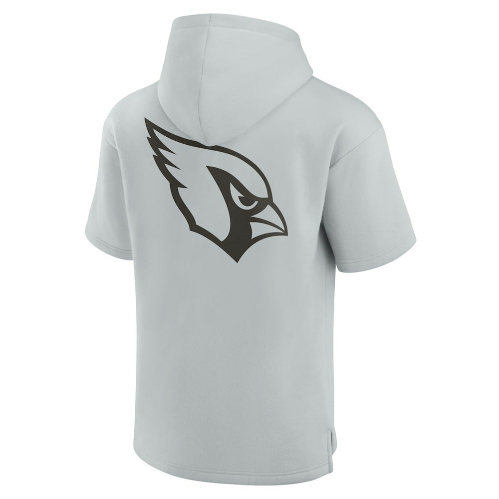 Arizona Cardinals Unisex Elements Super Soft Fleece Short Sleeve Pullover Hoodie Gray - Fanatics