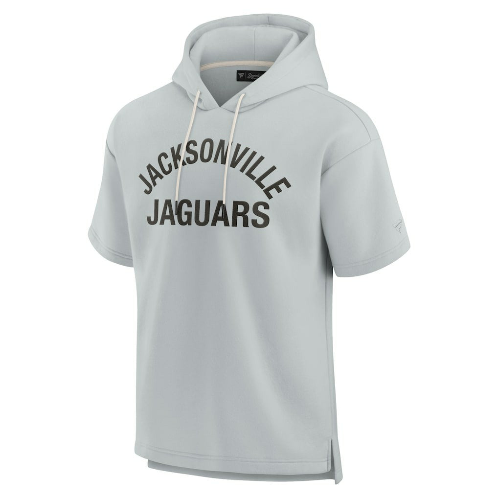 Jacksonville Jaguars Unisex Elements Super Soft Fleece Short Sleeve Pullover Hoodie Gray - Fanatics