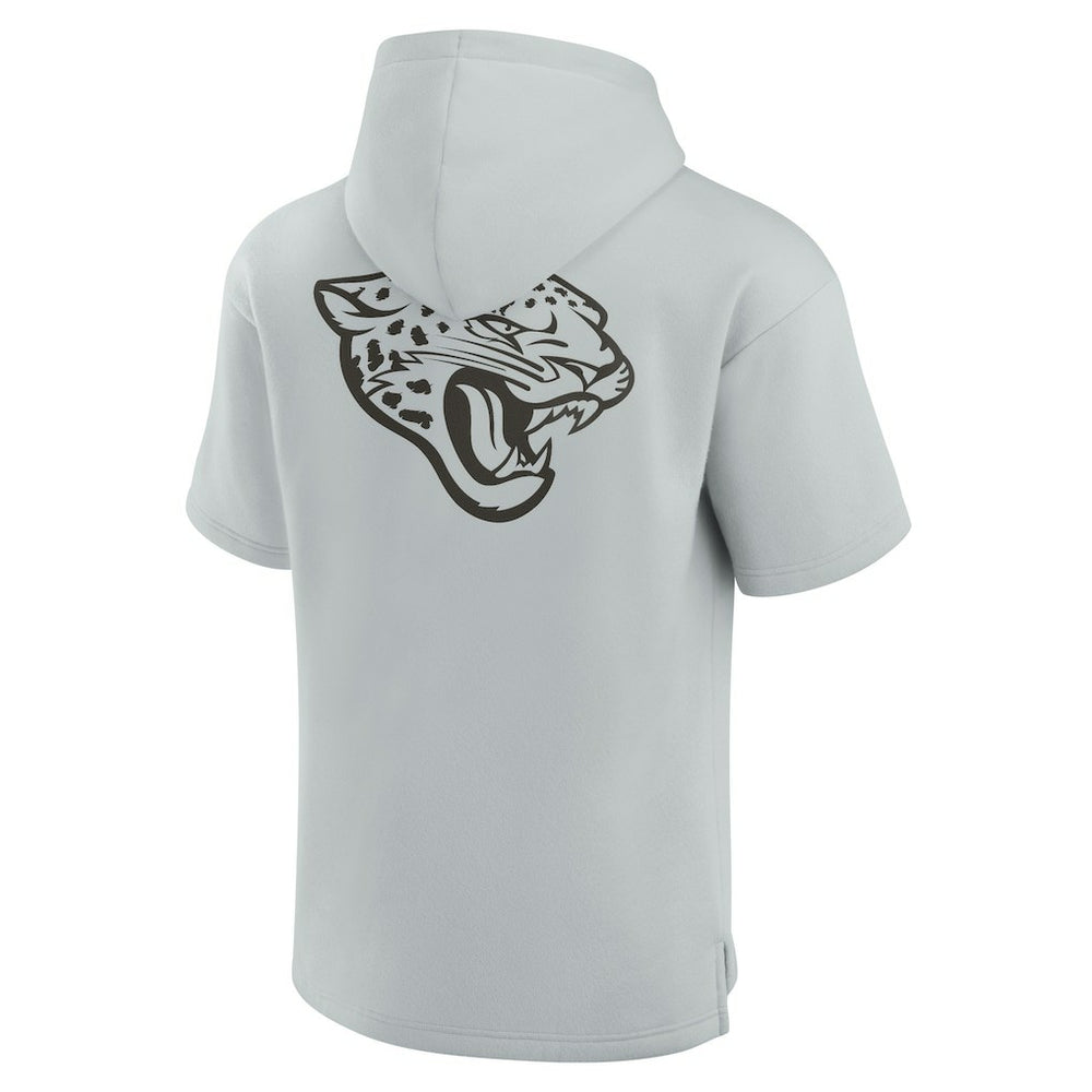 Jacksonville Jaguars Unisex Elements Super Soft Fleece Short Sleeve Pullover Hoodie Gray - Fanatics