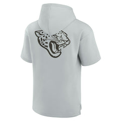 Jacksonville Jaguars Unisex Elements Super Soft Fleece Short Sleeve Pullover Hoodie Gray - Fanatics