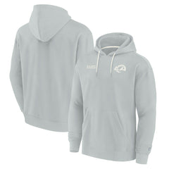Los Angeles Rams Unisex Elements Super Soft Fleece Pullover Hoodie Gray - Fanatics