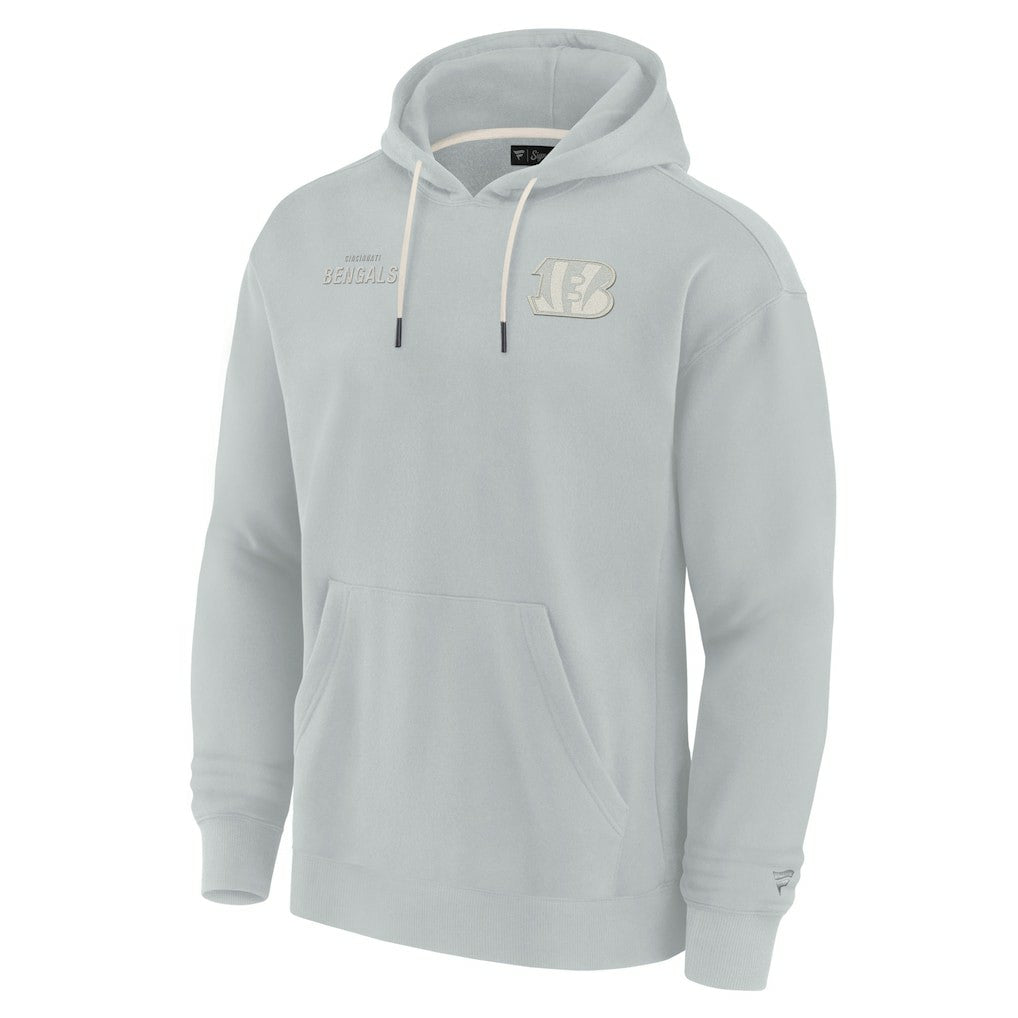 Cincinnati Bengals Unisex Elements Super Soft Fleece Pullover Hoodie Gray - Fanatics