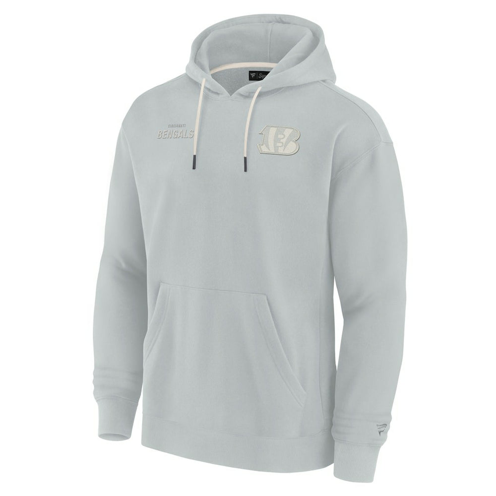 Cincinnati Bengals Unisex Elements Super Soft Fleece Pullover Hoodie Gray - Fanatics