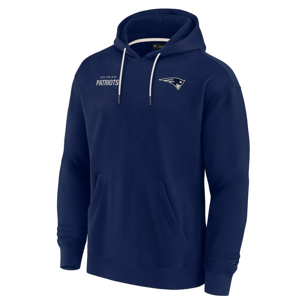 New England Patriots Unisex Elements Super Soft Fleece Pullover Hoodie Navy - Fanatics