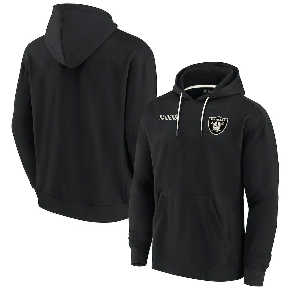 Las Vegas Raiders Unisex Elements Super Soft Fleece Pullover Hoodie Black - Fanatics