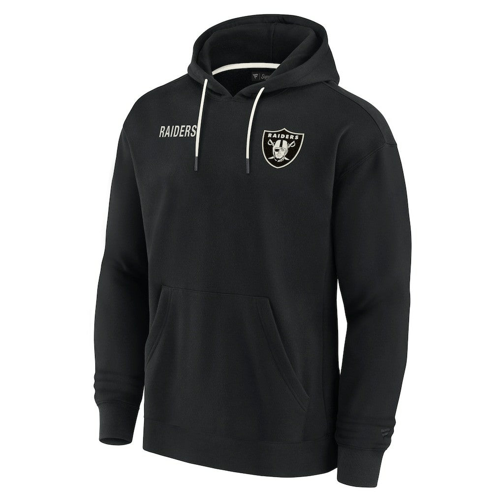 Las Vegas Raiders Unisex Elements Super Soft Fleece Pullover Hoodie Black - Fanatics