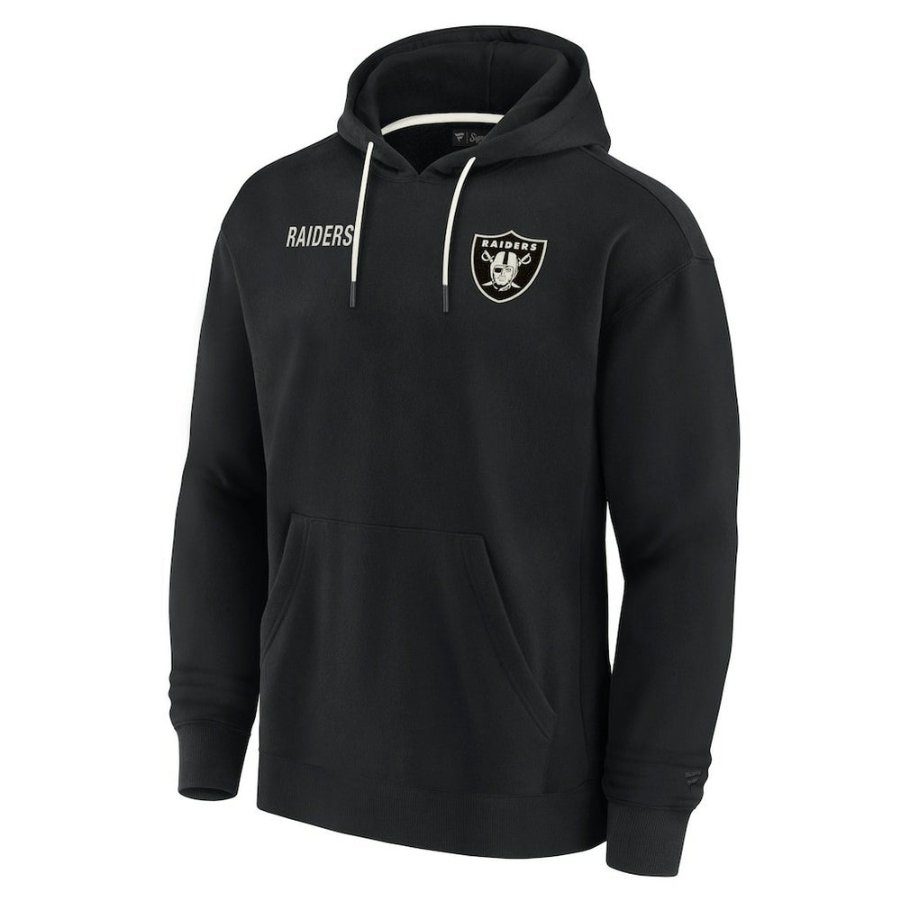 Las Vegas Raiders Unisex Elements Super Soft Fleece Pullover Hoodie Black - Fanatics