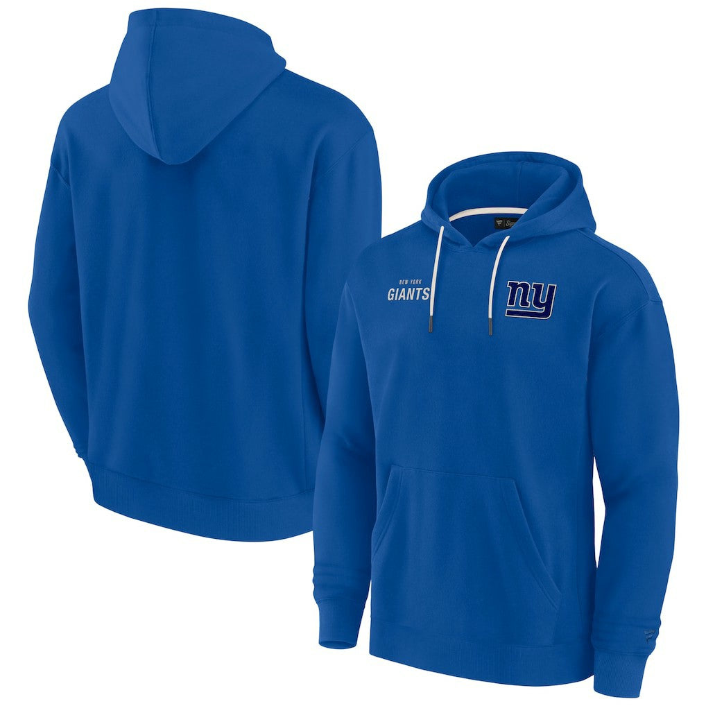 New York Giants Unisex Elements Super Soft Fleece Pullover Hoodie Royal - Fanatics