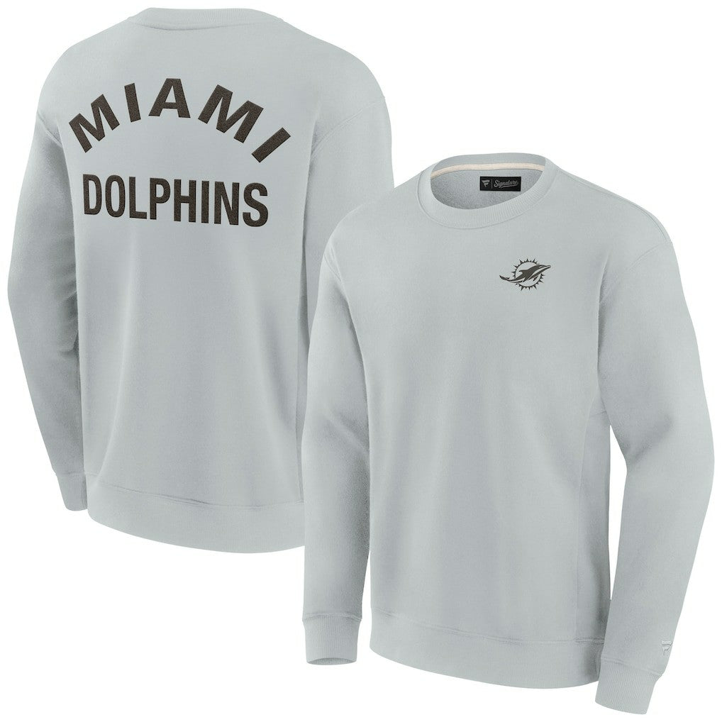 Miami Dolphins Unisex Elements Super Soft Pullover Sweatshirt Gray - Fanatics
