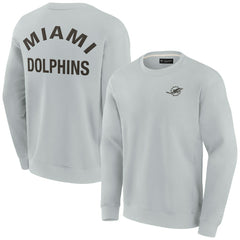 Miami Dolphins Unisex Elements Super Soft Pullover Sweatshirt Gray - Fanatics