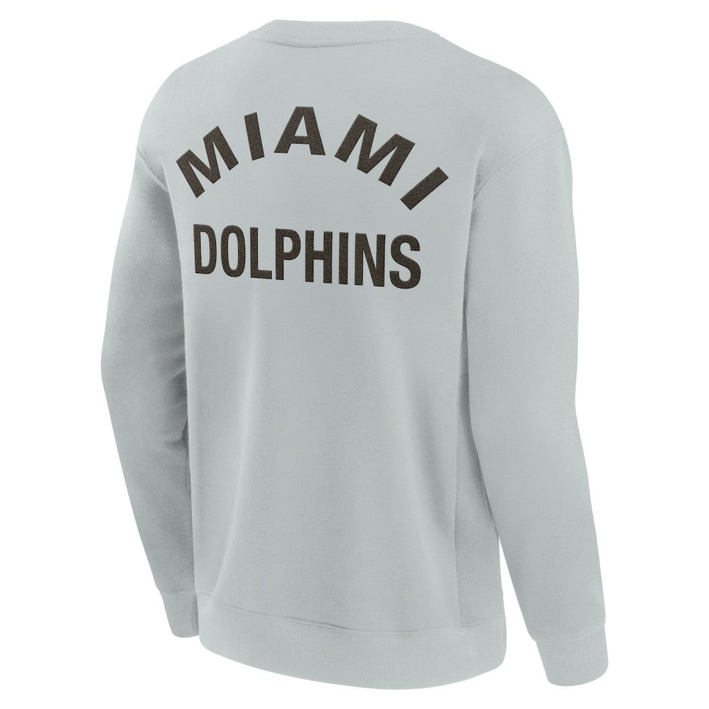 Miami Dolphins Unisex Elements Super Soft Pullover Sweatshirt Gray - Fanatics