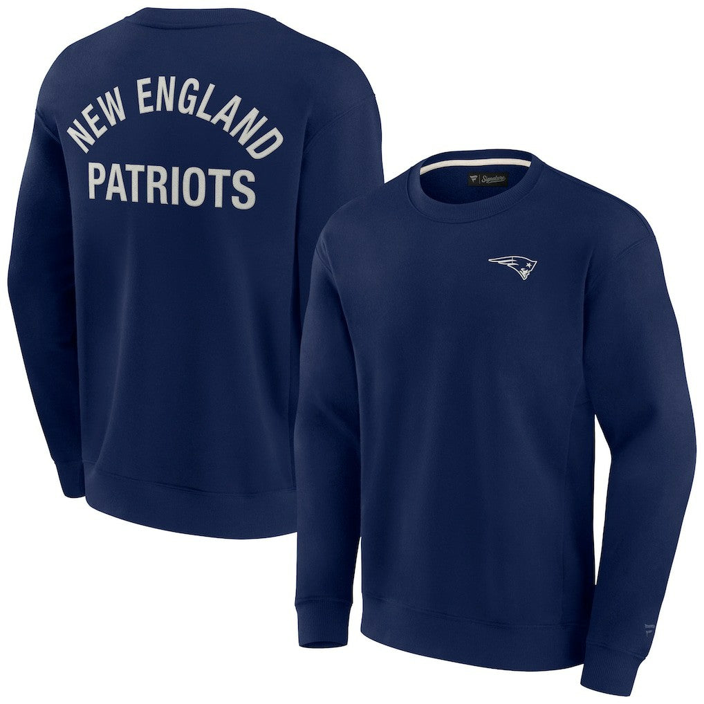 New England Patriots Unisex Elements Super Soft Pullover Sweatshirt Navy - Fanatics