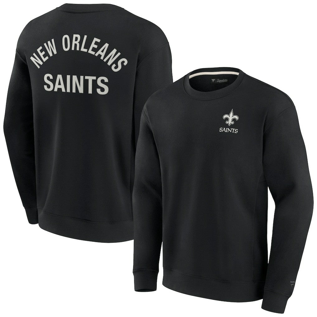 New Orleans Saints Unisex Elements Super Soft Pullover Sweatshirt Black - Fanatics