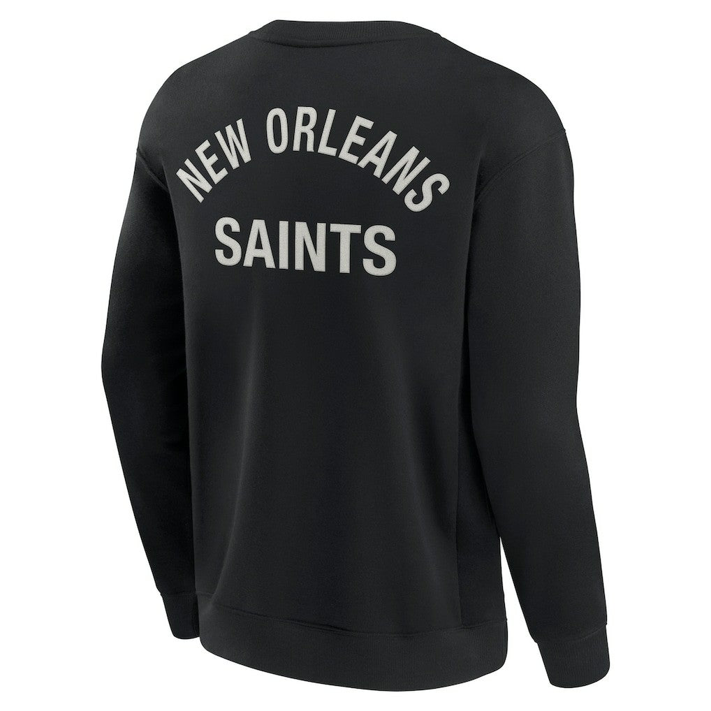 New Orleans Saints Unisex Elements Super Soft Pullover Sweatshirt Black - Fanatics