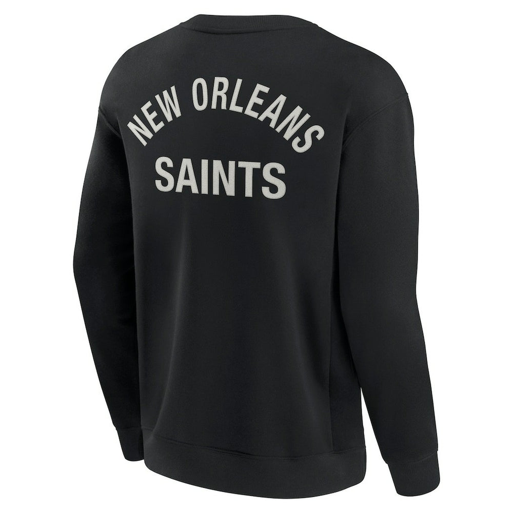 New Orleans Saints Unisex Elements Super Soft Pullover Sweatshirt Black - Fanatics