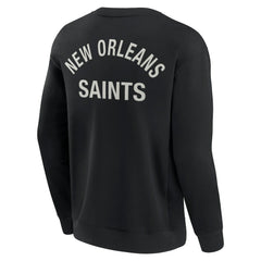New Orleans Saints Unisex Elements Super Soft Pullover Sweatshirt Black - Fanatics
