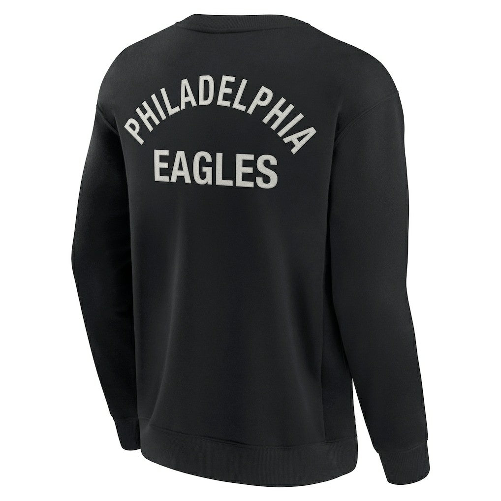 Philadelphia Eagles Unisex Elements Super Soft Pullover Sweatshirt Black - Fanatics