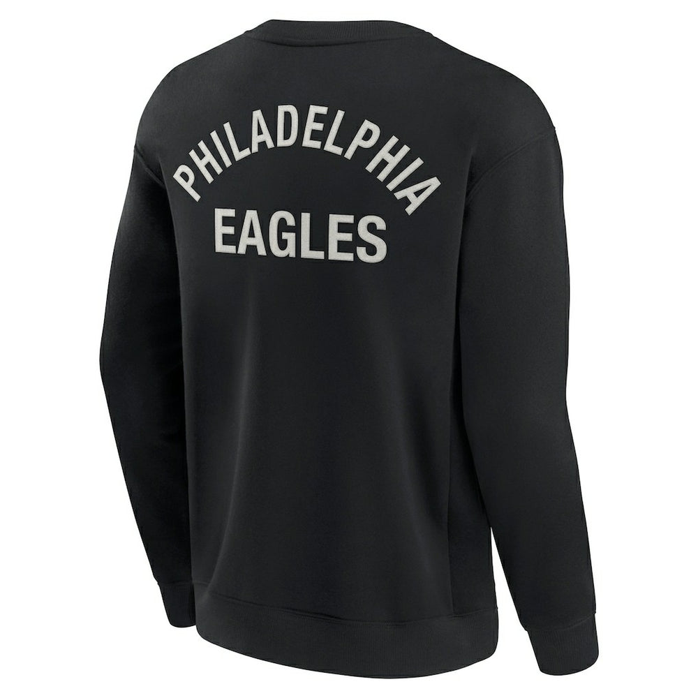 Philadelphia Eagles Unisex Elements Super Soft Pullover Sweatshirt Black - Fanatics