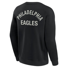 Philadelphia Eagles Unisex Elements Super Soft Pullover Sweatshirt Black - Fanatics