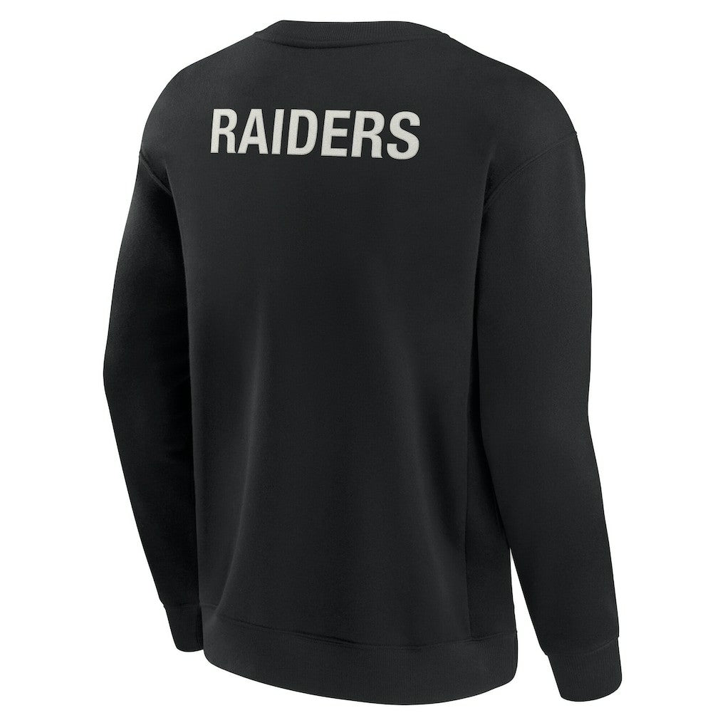 Las Vegas Raiders Unisex Elements Super Soft Pullover Sweatshirt Black - Fanatics