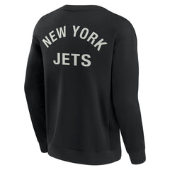 New York Jets Unisex Elements Super Soft Pullover Sweatshirt Black - Fanatics