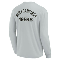 San Francisco 49ers Unisex Elements Super Soft Long Sleeve T-Shirt Gray - Fanatics