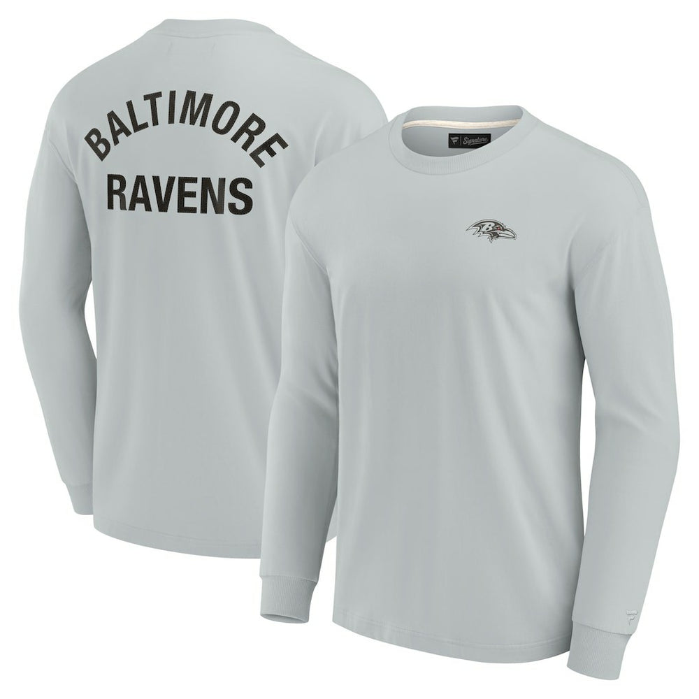 Baltimore Ravens Unisex Elements Super Soft Long Sleeve T-Shirt Gray - Fanatics