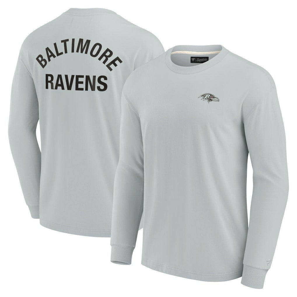 Baltimore Ravens Unisex Elements Super Soft Long Sleeve T-Shirt Gray - Fanatics
