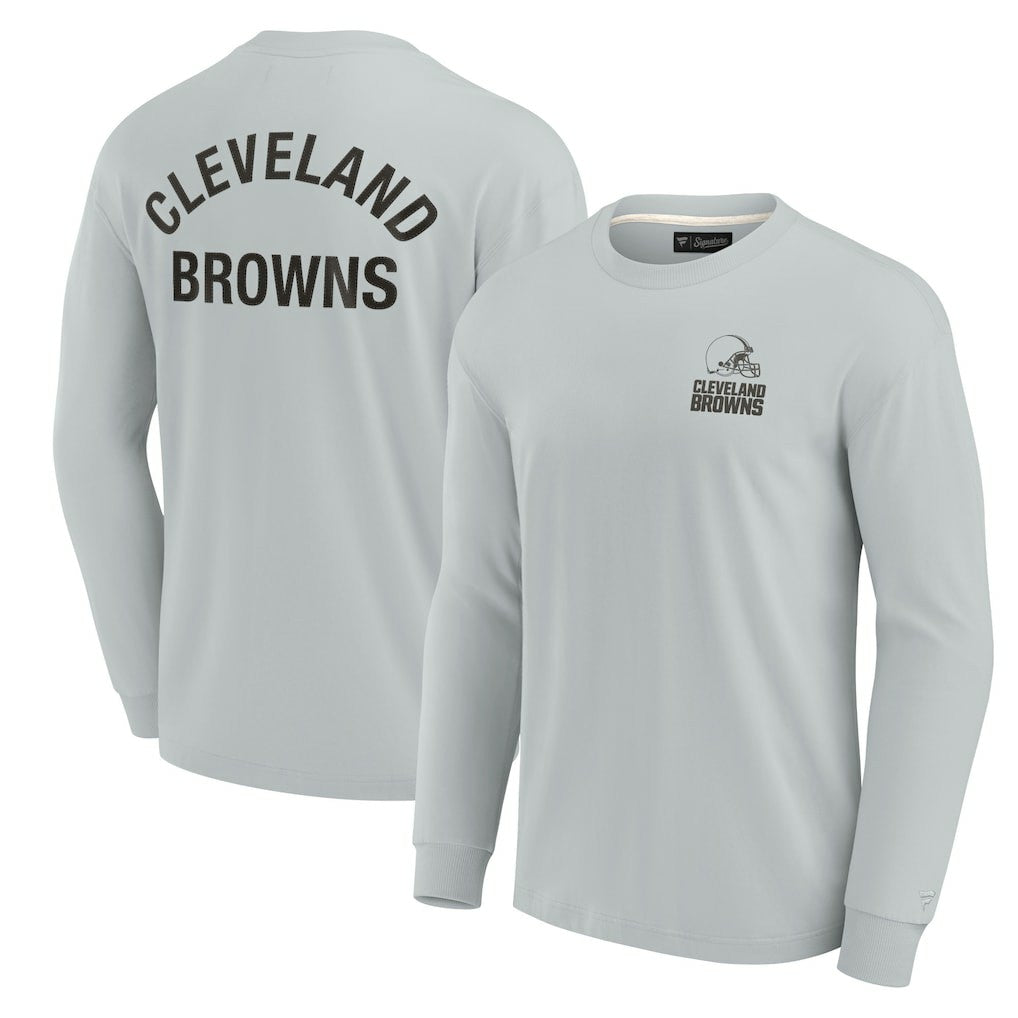 Cleveland Browns Unisex Elements Super Soft Long Sleeve T-Shirt Gray - Fanatics