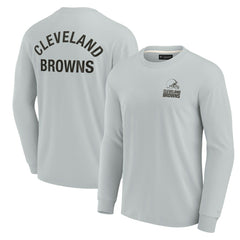 Cleveland Browns Unisex Elements Super Soft Long Sleeve T-Shirt Gray - Fanatics
