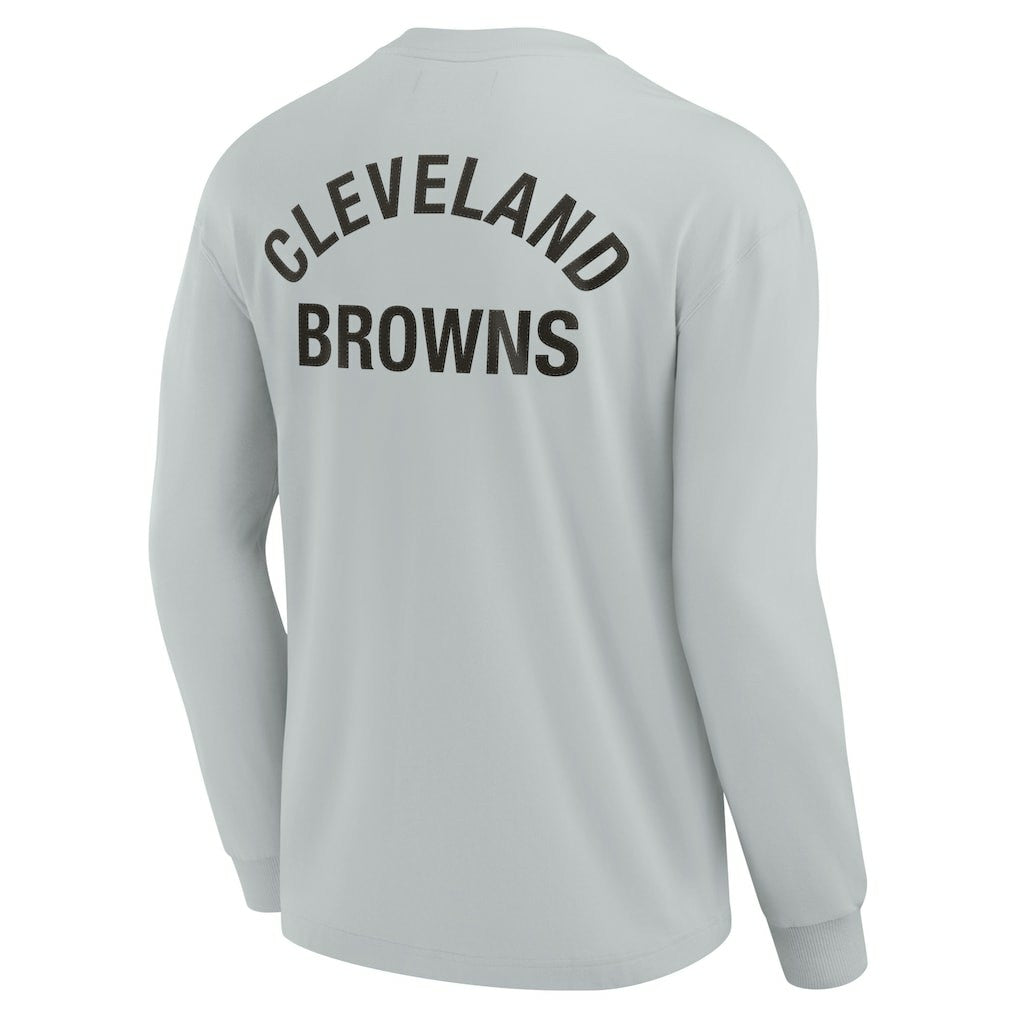 Cleveland Browns Unisex Elements Super Soft Long Sleeve T-Shirt Gray - Fanatics