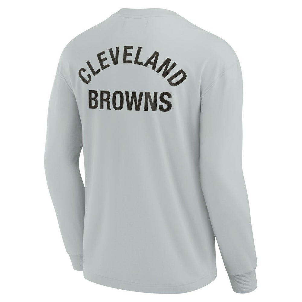 Cleveland Browns Unisex Elements Super Soft Long Sleeve T-Shirt Gray - Fanatics