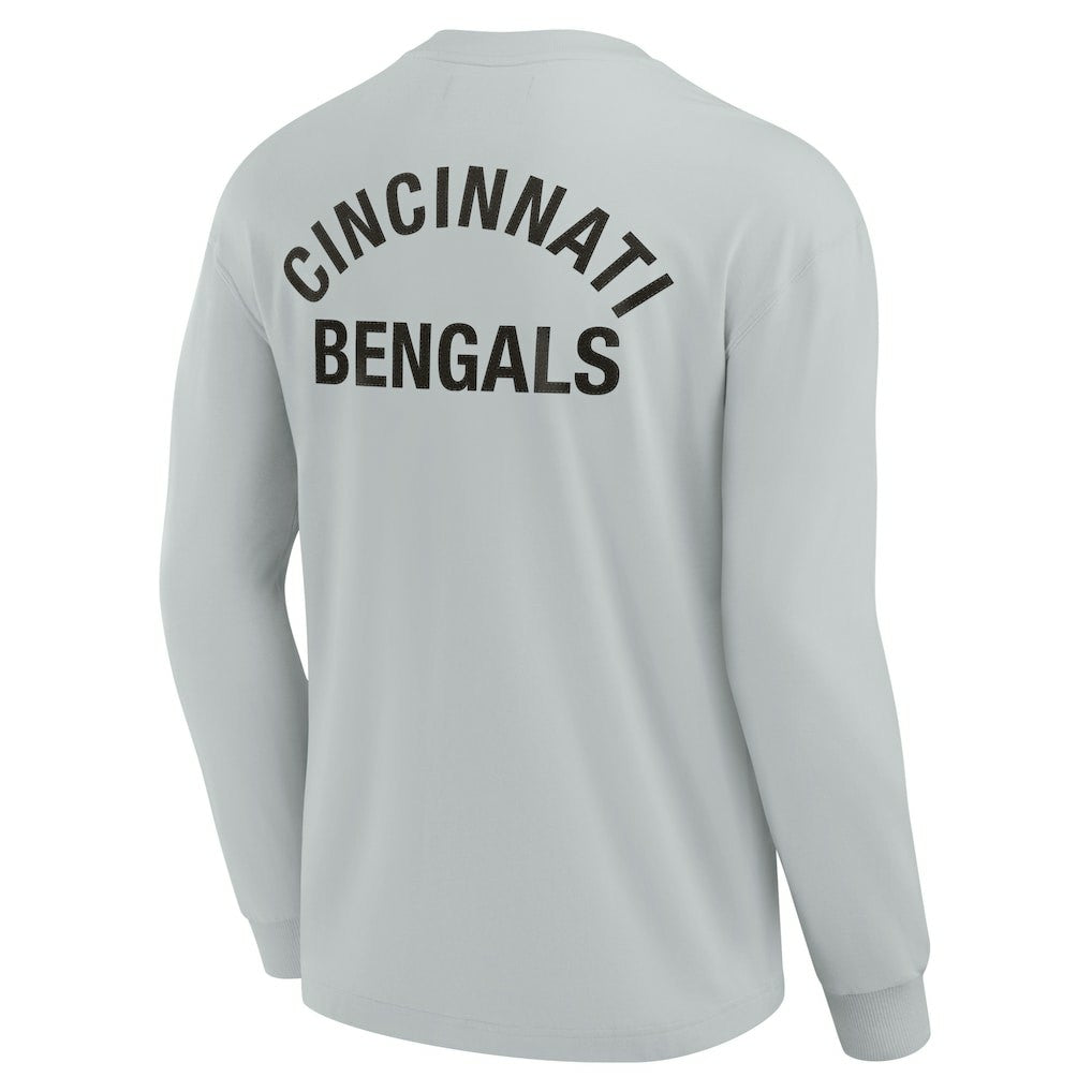 Cincinnati Bengals Unisex Elements Super Soft Long Sleeve T-Shirt Gray - Fanatics