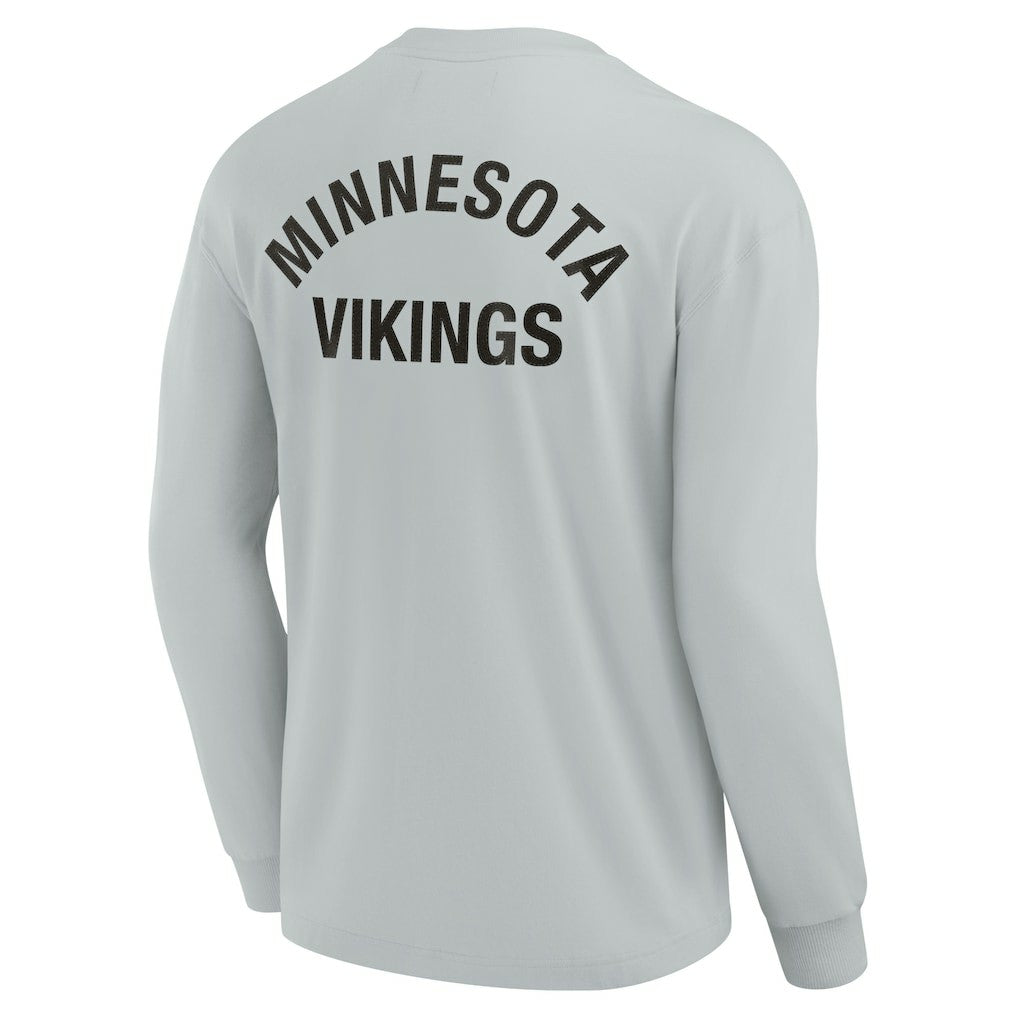 Minnesota Vikings Unisex Elements Super Soft Long Sleeve T-Shirt Gray - Fanatics