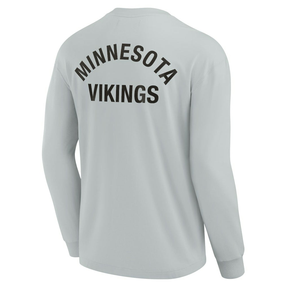 Minnesota Vikings Unisex Elements Super Soft Long Sleeve T-Shirt Gray - Fanatics
