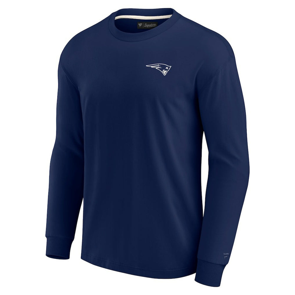 New England Patriots Unisex Elements Super Soft Long Sleeve T-Shirt Navy - Fanatics