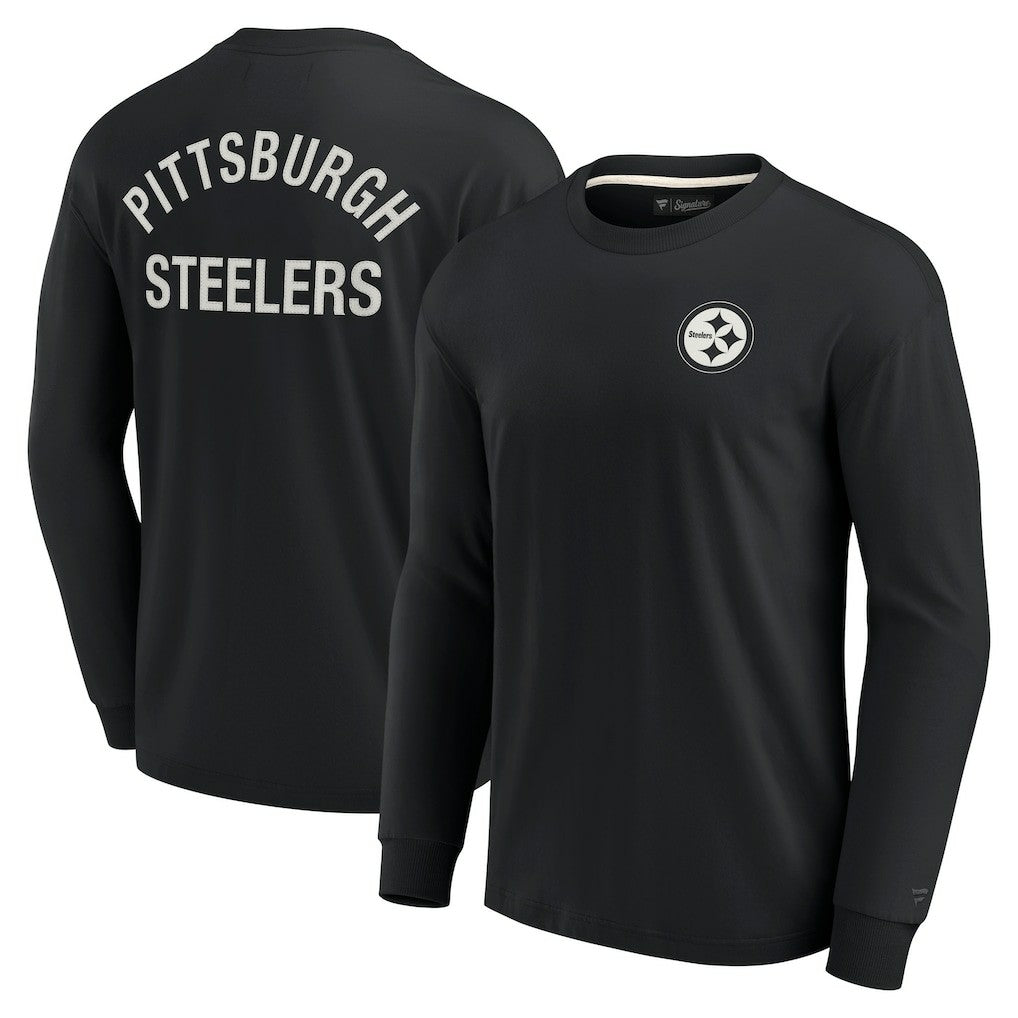 Pittsburgh Steelers Unisex Elements Super Soft Long Sleeve T-Shirt Black - Fanatics
