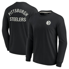 Pittsburgh Steelers Unisex Elements Super Soft Long Sleeve T-Shirt Black - Fanatics