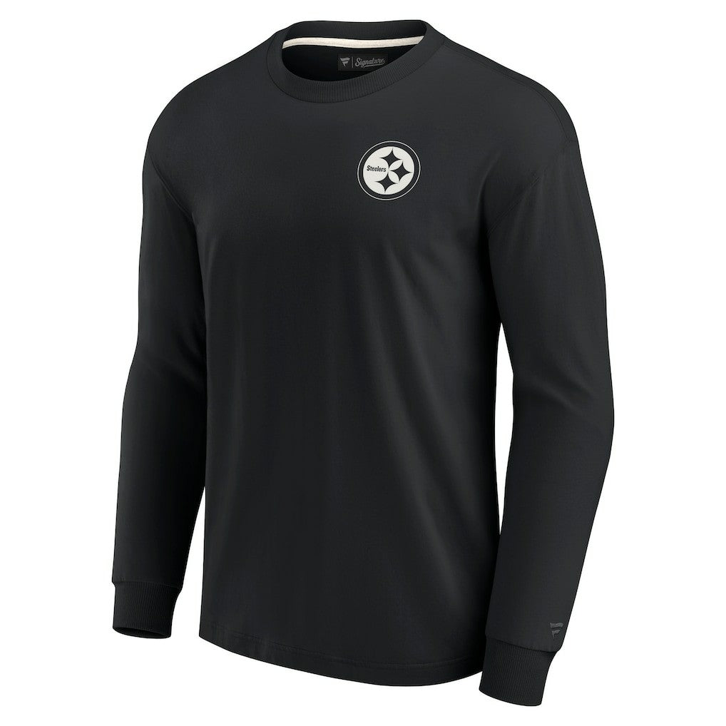 Pittsburgh Steelers Unisex Elements Super Soft Long Sleeve T-Shirt Black - Fanatics