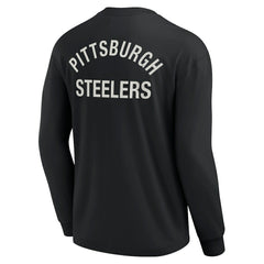 Pittsburgh Steelers Unisex Elements Super Soft Long Sleeve T-Shirt Black - Fanatics