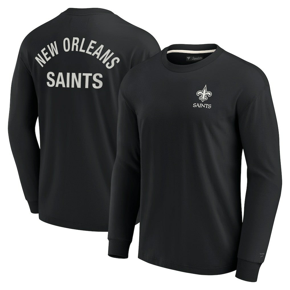 New Orleans Saints Unisex Elements Super Soft Long Sleeve T-Shirt Black - Fanatics