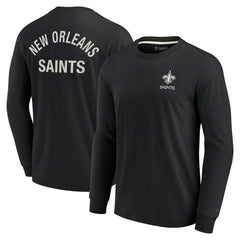 New Orleans Saints Unisex Elements Super Soft Long Sleeve T-Shirt Black - Fanatics