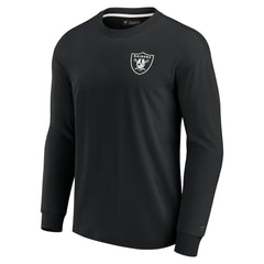 Las Vegas Raiders Unisex Elements Super Soft Long Sleeve T-Shirt Black - Fanatics