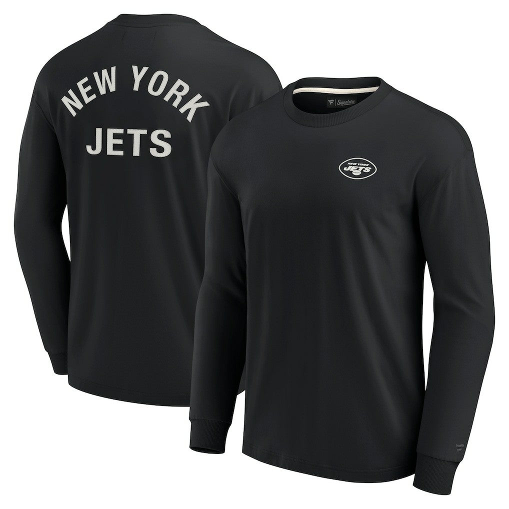 New York Jets Unisex Elements Super Soft Long Sleeve T-Shirt Black - Fanatics