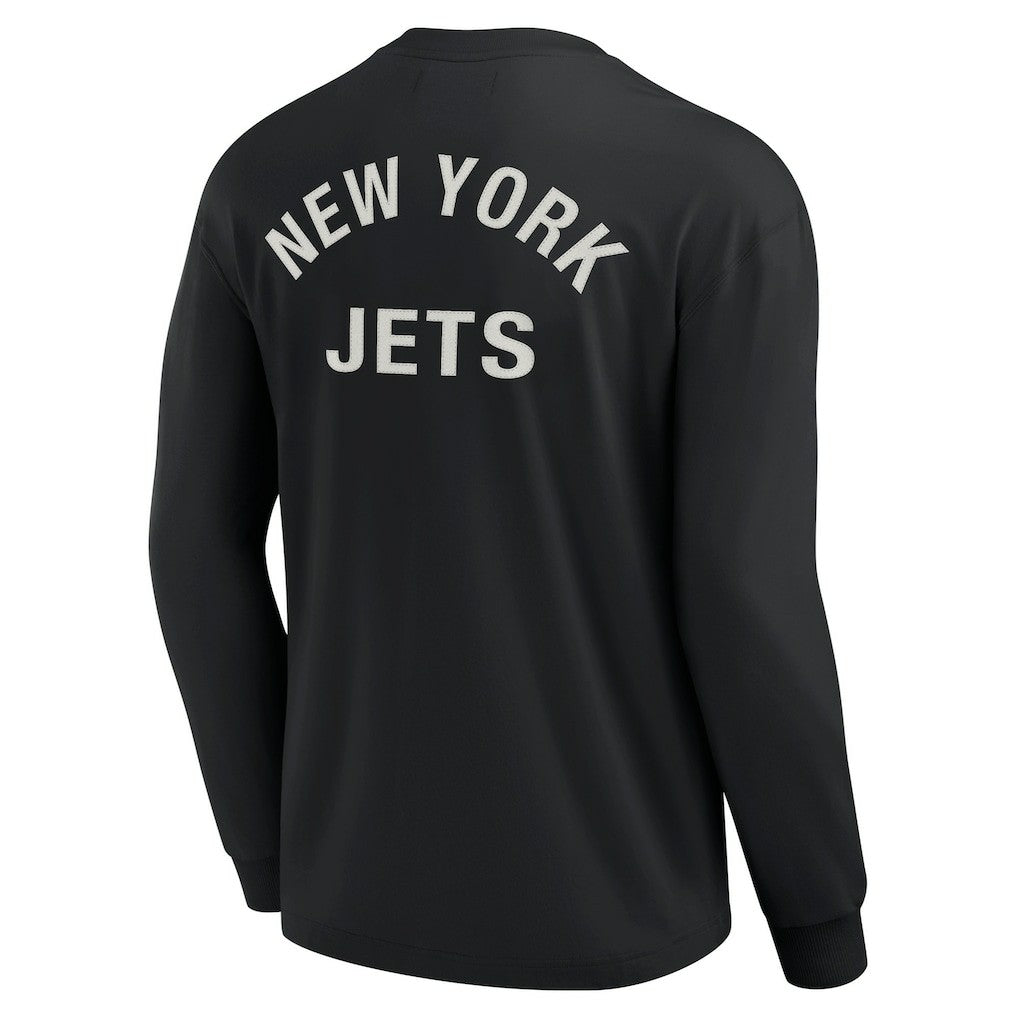 New York Jets Unisex Elements Super Soft Long Sleeve T-Shirt Black - Fanatics